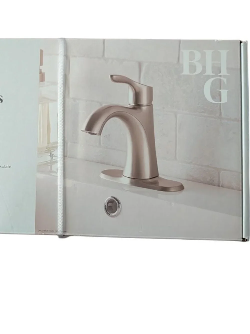 Better Homes & Gardens Simple Flair Single Hole Bathroom Faucet – Satin Nickel